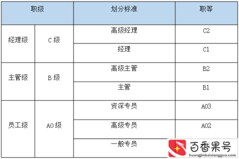 一般公司职位级别排序